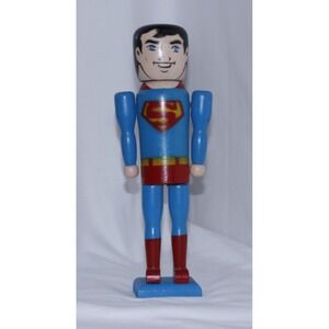 Vintage Superman Wood Nutcracker From 1979-arms  are fragile.